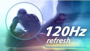 120Hz refresh rates for ultra-smooth, brilliant images
