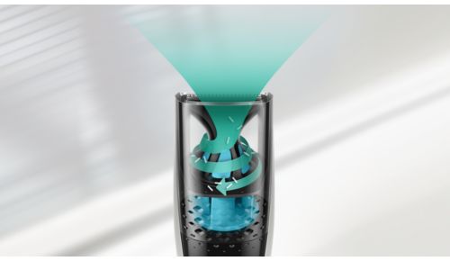 Garanterat mindre oreda med den inbyggda uppsugningsfunktionen