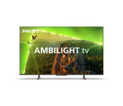 Philips 4K LED Smart Ambilight TV, PUS8118, 55 Pulgadas, UHD 4K TV, 60 Hz, P5  Picture Engine, HDR10+, Smart TV, Dolby Atmos, Altavoces de 20  W, Soporte, Prime, Netflix, , Google Assistant