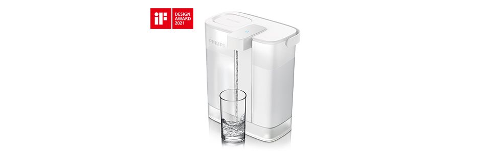 Philips Water Instant Water Filter - 3L Capacity, 1L/min Fast Flow, USB-C  Rechargable