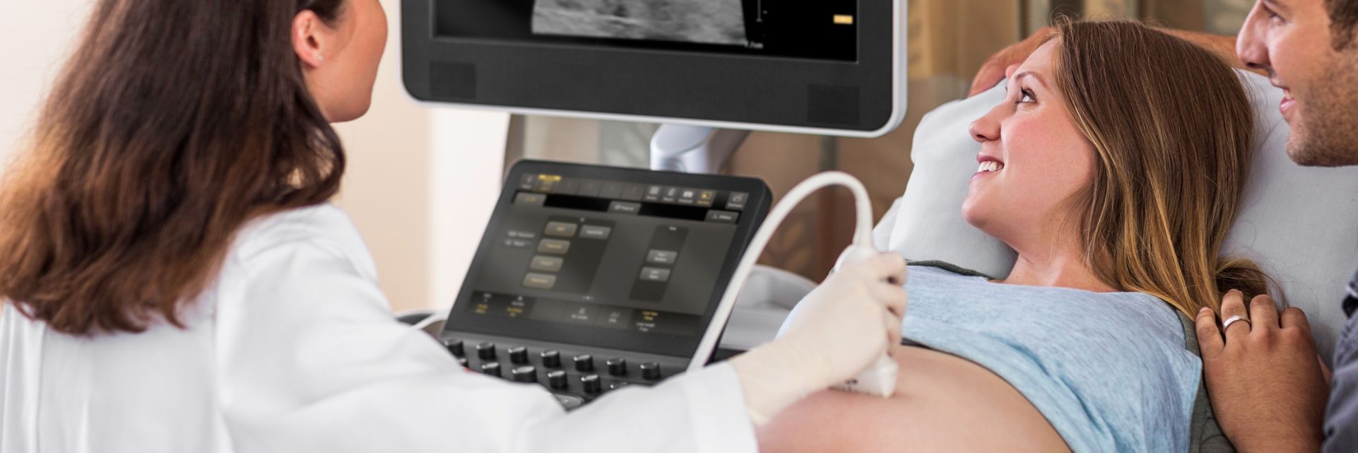 Ultrasound OB Scan with eL18-4 transducer