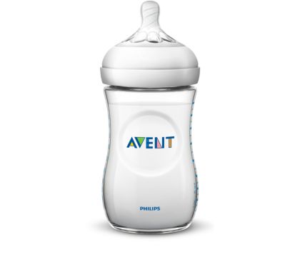 Philips Avent Tétine de biberon SCY962/02 Natural Response 0 mois+ silicone  lot de 4