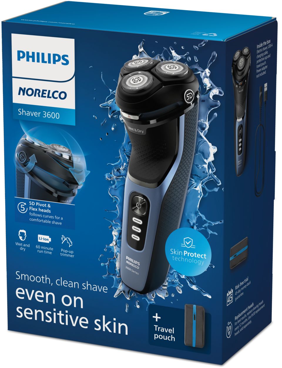 Philips Wet & Dry Electric Shaver Series S3144/00, Electricals