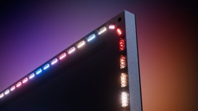 Ambilight Backlight LEDs des Philips OLED+959 Fernsehers