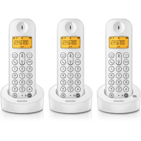 D1253W/FR  Téléphone fixe sans fil avec répondeur