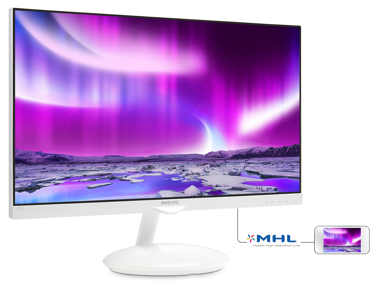 Moda Ambiglow Plus Base 付き液晶モニター 275C5QHGSW/11 | Philips Moda Ambiglow Plus Base 付き液晶モニター 275C5QHGSW/11 | Philips