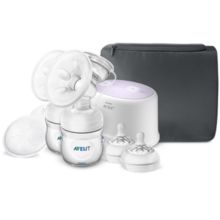 Double electric breast pump