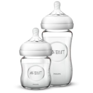 Avent Natural-Babyflasche aus Glas Geschenkset