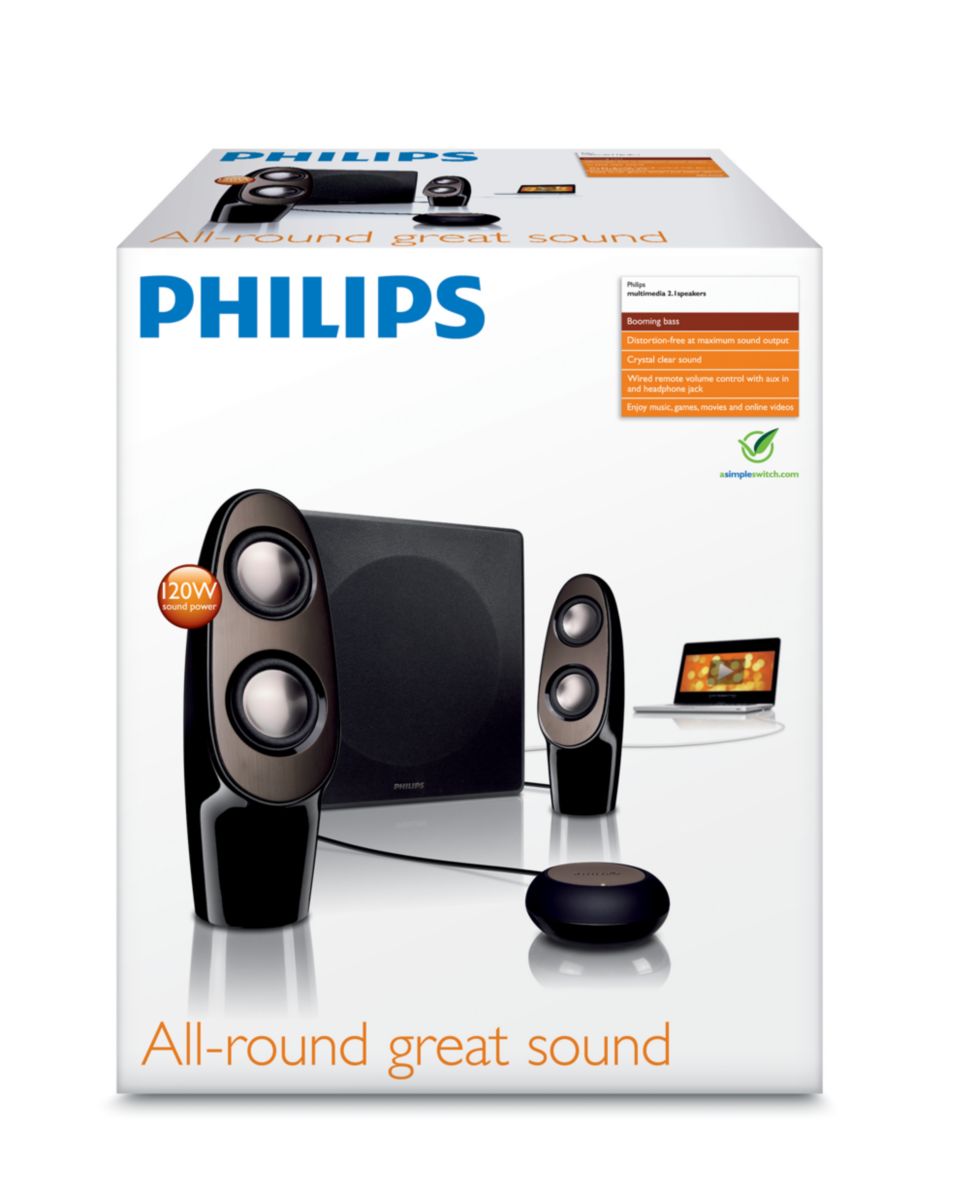 Мультимедийные АС 2.1 SPA7360/10 | Philips