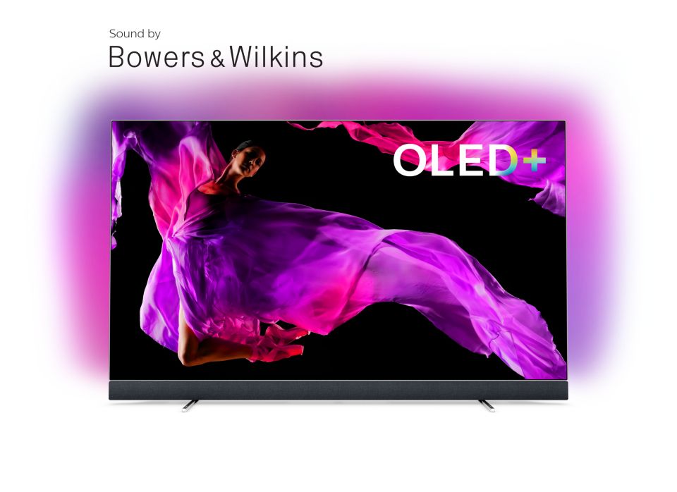 OLED+ 4K TV sound by Bowers & Wilkins