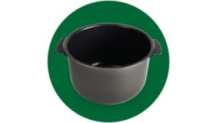 Pot with handles & ceramic coating for easy use and cleaning
