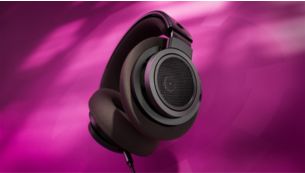 Over-ear-hovedtelefoner med åben bagside. Kom tættere på din musik