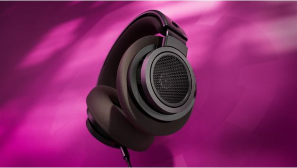 Open-back over-ear headphones. Let the music move you even more