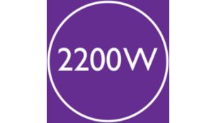 2200 W – didelė džiovinimo galia