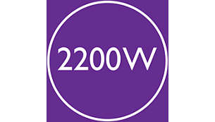 2200 W de potencia de secado rápida y de alto rendimiento