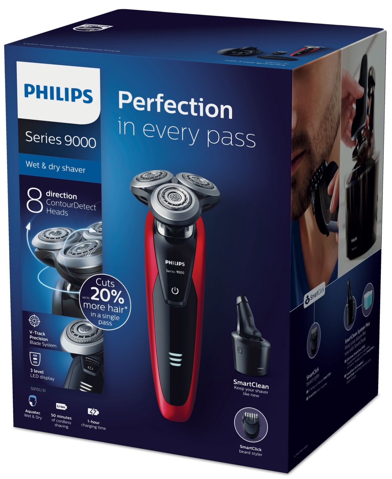 PHILIPS　シェーバーS9151 Shaver series 9000 Shaver series 9000 Wet and dry electric shaver S9151/31