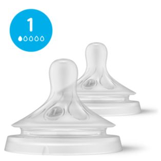 Avent Natural Response Baby bottle teats with anti-colic valves - 2 pack