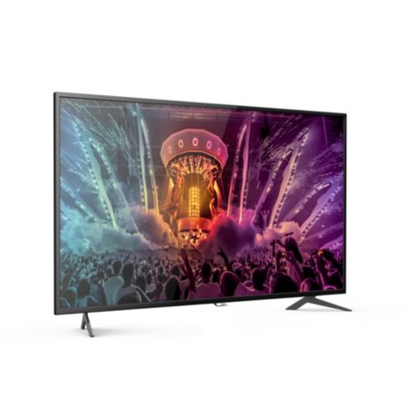 43PUF6201/T3  6000 series 43PUF6201 4K Ultra Slim Smart LED TV