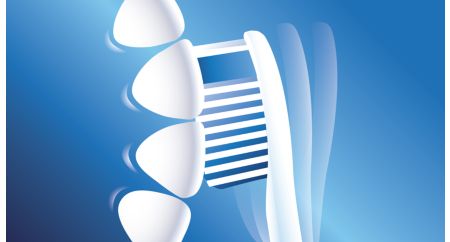 Angled brush head for better access to back teeth