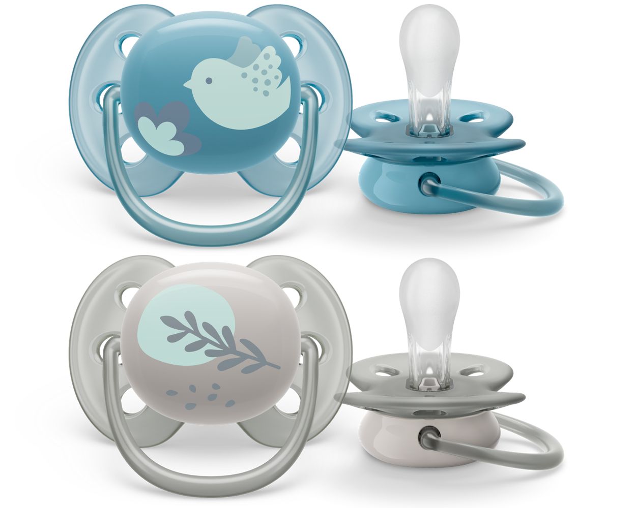  Philips Avent Ultra Soft Pacifier, 6-18 Months, 4 Pieces : Baby