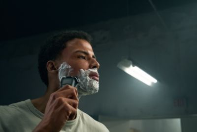 Shave dry, wet or even in the shower