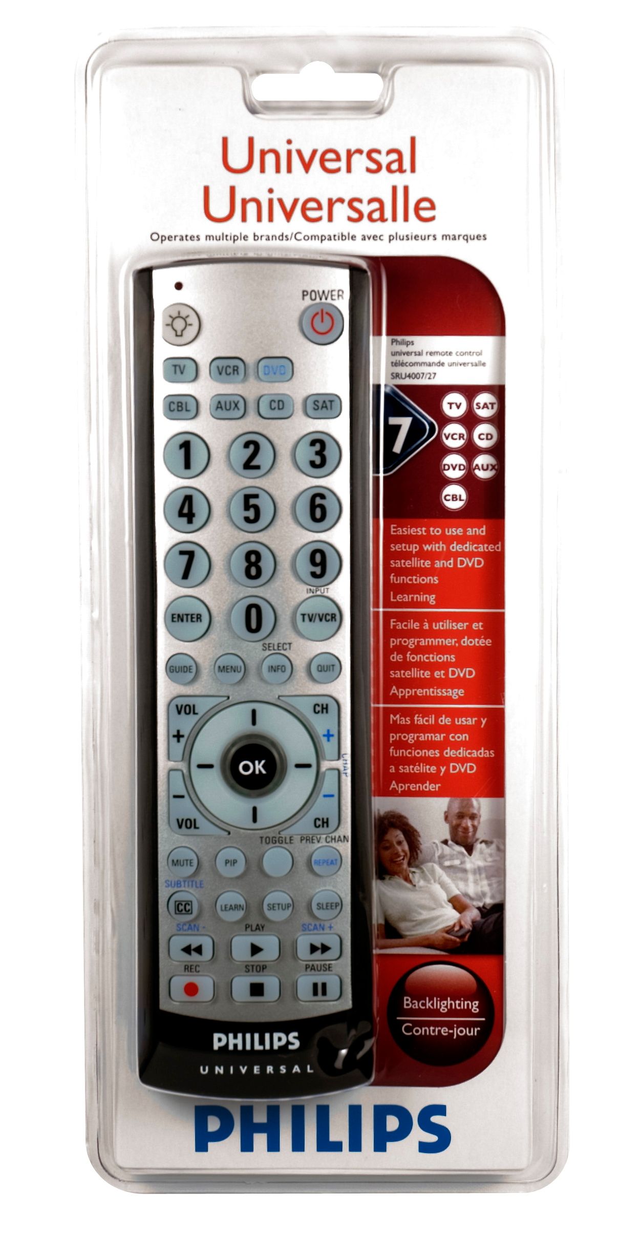 Perfect replacement Universal remote control SRP4004/27