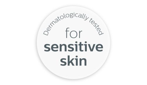 Dermatologisch getestet für empfindliche Haut