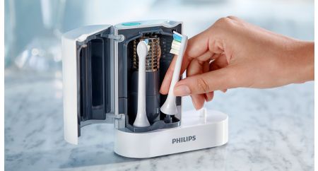 返品送料無料】 PHILIPS ソニックケア 変えブラシ7本・紫外線除菌機 