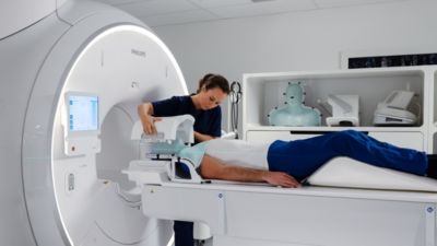Radiation oncology MR scan showing detailed imaging