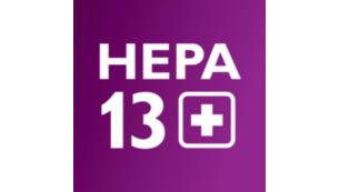 HEPA AirSeal -tiivistys ja HEPA 13 -suodatin