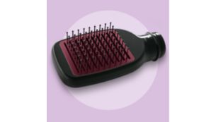 Brosse plate de lissage, pour des cheveux naturellement lisses