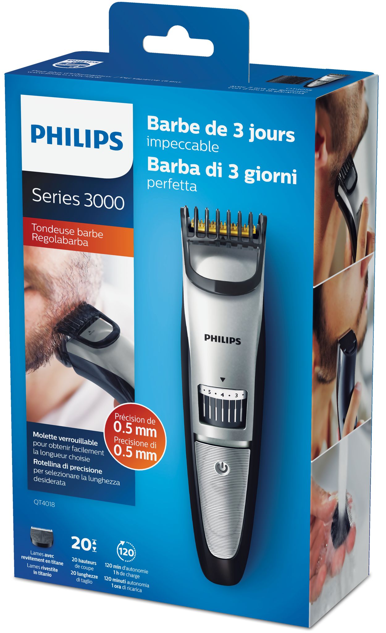 Philips QT4070, tondeuse barbe à système d'aspiration : meilleur