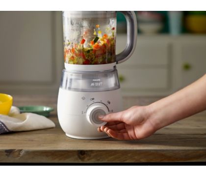 Stof verdrievoudigen wijsvinger 4-in-1 gezonde babyvoedingmaker SCF875/02 | Philips