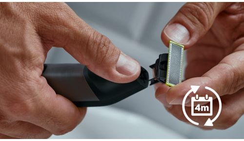 Each blade lasts 4 months