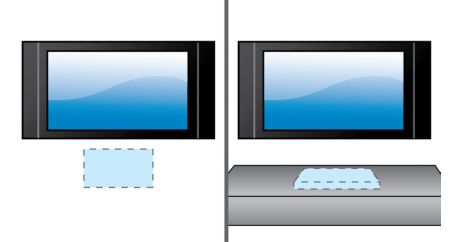Flexible placement on the wall or tabletop