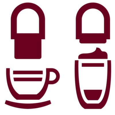 Регулируйте носик подачи кофе в соответствии с размером чашки