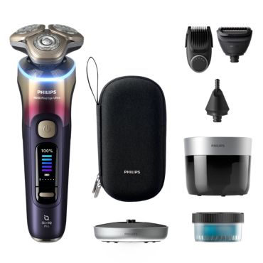 i9000 Prestige Ultra Elektrický holicí strojek, mokré i suché, SkinIQ Pro