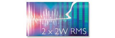 4 W RMS total output power