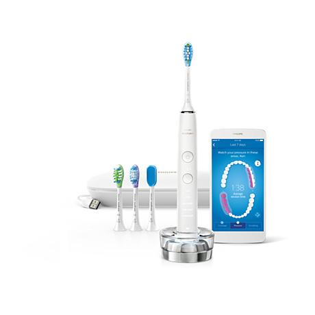 HX9944/02 Philips Sonicare DiamondClean Smart 声波震动牙刷与应用程序