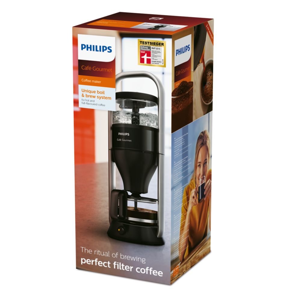 Café Gourmet Macchina da caffè con filtro, Boil&Brew HD5416/60