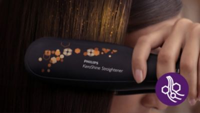 Placas de cerámica con queratina para un deslizamiento suave y un cabello brillante