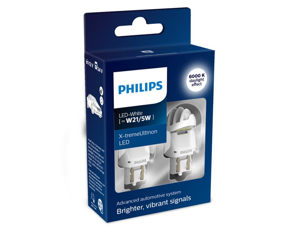  Philips H1XU LED X-tremeUltinon H1 LED Headlight Bulb, 2 Pack :  Automotive