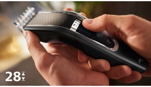 28 impostazioni di lunghezza e manopola di precisione