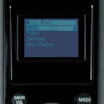 Contrôle du iPod avec la télécommande