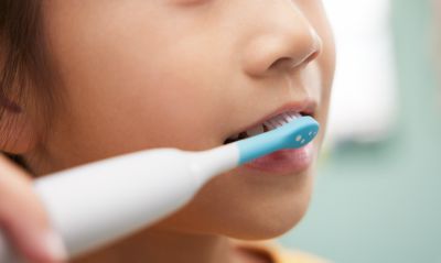 Brush heads are specially designed for kids