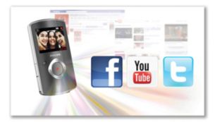 Moeiteloos materiaal e-mailen en naar Facebook of YouTube uploaden