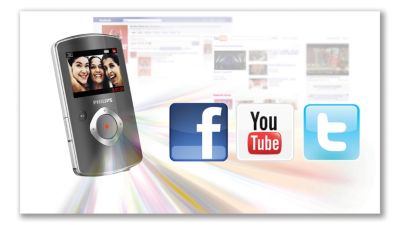 Quick sharing for emailing and posting on Facebook/YouTube