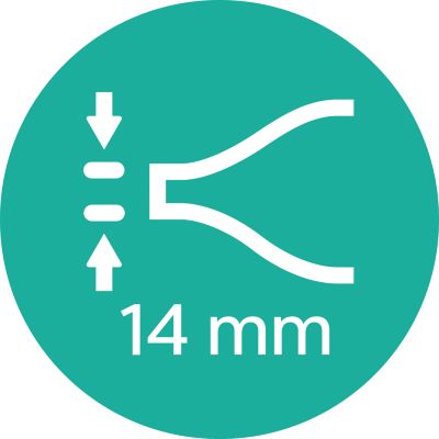 Perfekte Stylingergebnisse dank schmaler Stylingdüse