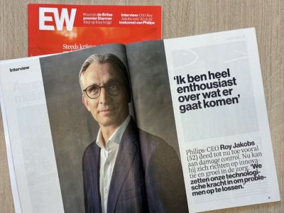 EW Magazine met een interview met Philips-CEO Roy Jakobs over innovatie, AI en de toekomst van de gezondheidszorg