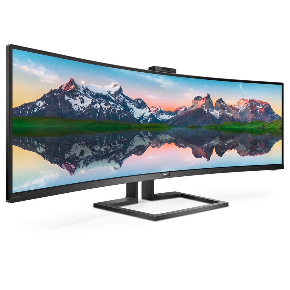 Business Monitor 32:9 SuperWide curved LCD display 499P9H/27 | Philips